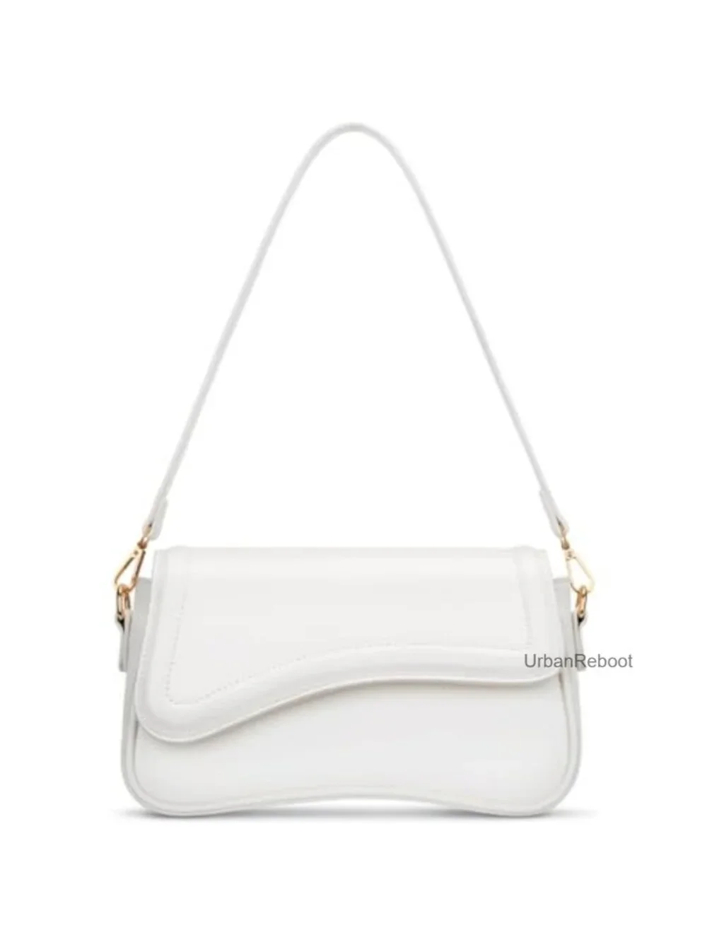 PU Leather Small Hobo Shoulder Bag Detachable Chain Crossbody Clutch Purse